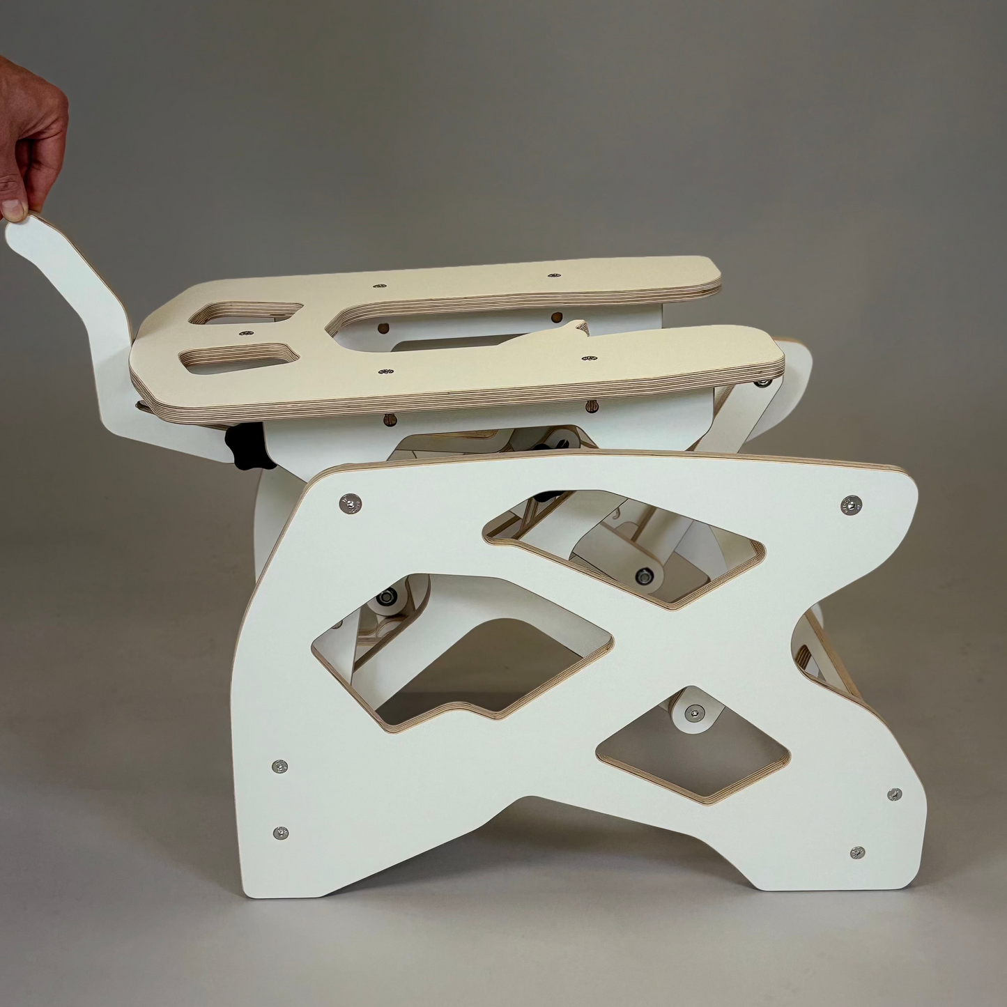 Rocking love chair - White