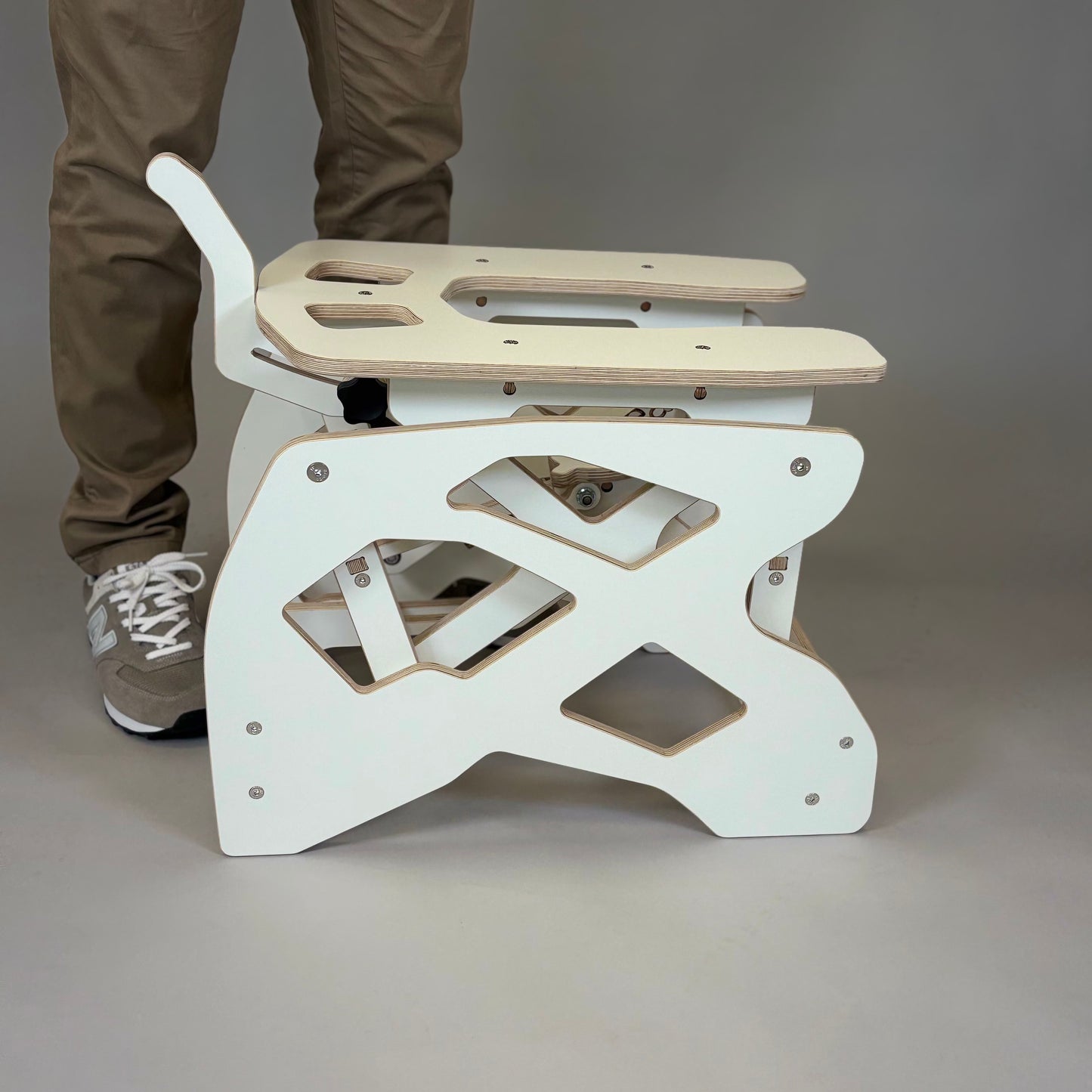Rocking love chair - White
