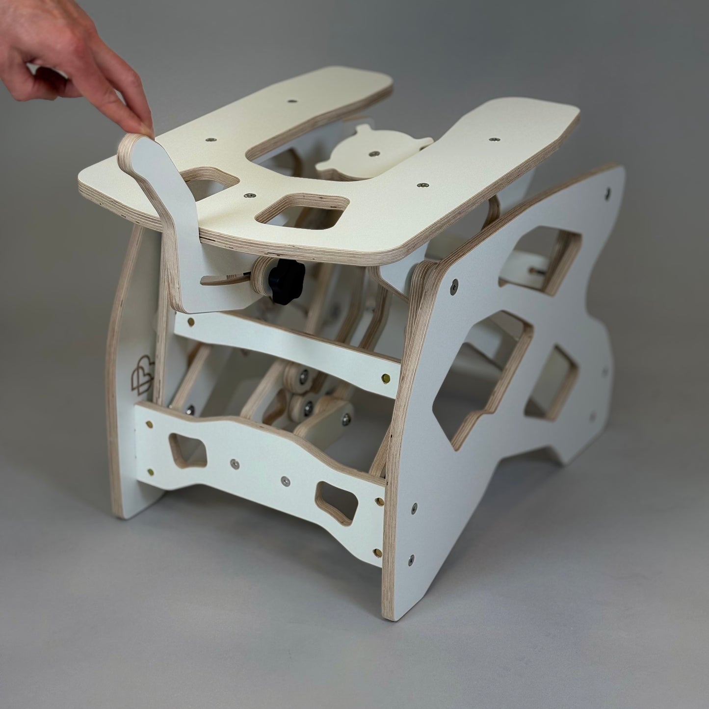 Rocking love chair - White